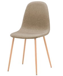 DKD Home Decor Silla de Poliéster y Hierro Símil Madera Marrón