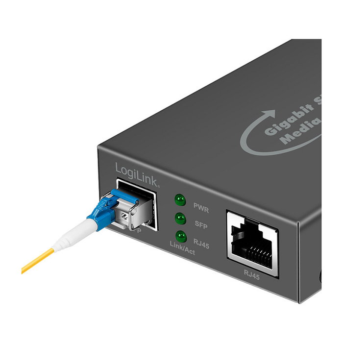 LogiLink Conversor de medios 1 Gigabit RJ45 a SFP LogiLink Conversor de medios 1 Gigabit RJ45 a SFP