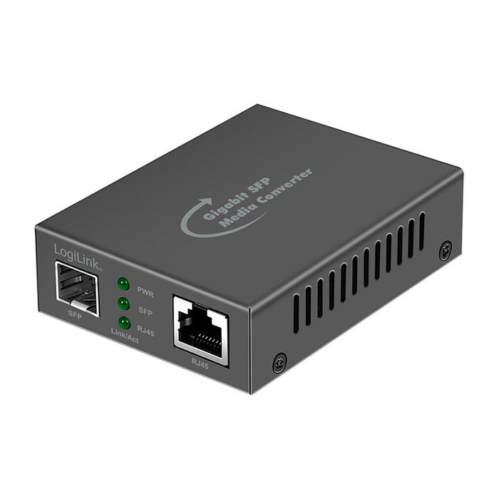 LogiLink Conversor de medios 1 Gigabit RJ45 a SFP LogiLink Conversor de medios 1 Gigabit RJ45 a SFP
