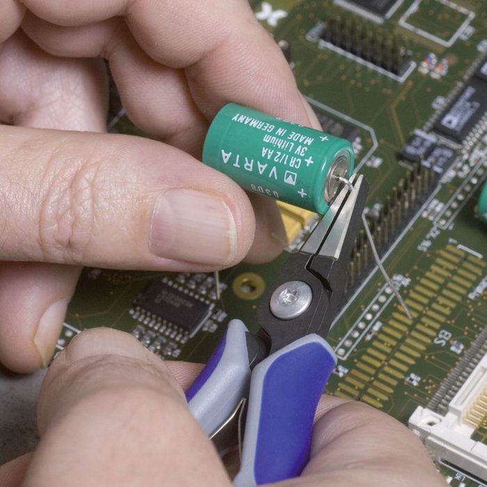 Knipex Alicates de precisión para electrónica, punta plana