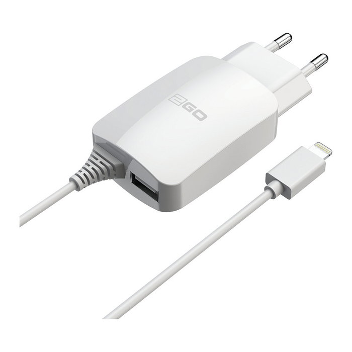 2GO Cargador para dispositivo móvil con Lightning y USB, cable de 1,4 m, blanco 2GO Cargador para dispositivo móvil con Lightning y USB, cable de 1,4 m, blanco