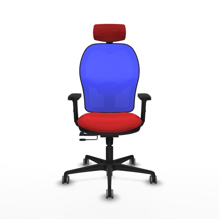 PIQUERAS Y CRESPO Silla de oficina Jorquera Sincro/Traslack Rojo/Azul PIQUERAS Y CRESPO Silla de oficina Jorquera Sincro/Traslack Rojo/Azul