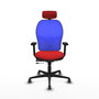 PIQUERAS Y CRESPO Silla de oficina Jorquera Sincro/Traslack Rojo/Azul