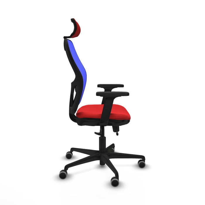 PIQUERAS Y CRESPO Silla de oficina Jorquera Sincro/Traslack Rojo/Azul PIQUERAS Y CRESPO Silla de oficina Jorquera Sincro/Traslack Rojo/Azul