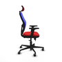 PIQUERAS Y CRESPO Silla de oficina Jorquera Sincro/Traslack Rojo/Azul