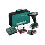Metabo BS 18 Set Atornillador taladro inalámbrico con 2 baterías de 2 Ah
