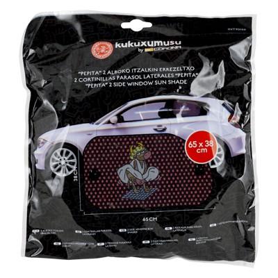 2 Cortinillas Kuku Pepita Ros A Negro INT90158