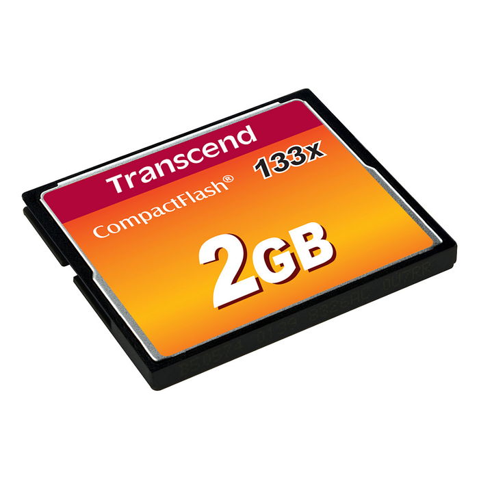 Transcend TS2GCF133 Tarjeta de Memoria CompactFlash 2GB MLC 133x 50MB/s 20MB/s