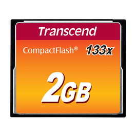 Transcend TS2GCF133 Tarjeta de Memoria CompactFlash 2GB MLC 133x 50MB/s 20MB/s