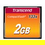 Transcend TS2GCF133 Tarjeta de Memoria CompactFlash 2GB MLC 133x 50MB/s 20MB/s