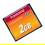 Transcend TS2GCF133 Tarjeta de Memoria CompactFlash 2GB MLC 133x 50MB/s 20MB/s