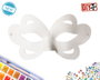 Antifaz Mariposa Completa Blanca para Decorar