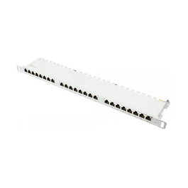 GoodConnections GC-N0135 Patch Panel 19" 0.5U Gris, 24 Puertos RJ45 Cat6 22/26 AWG, Ethernet Gigabit