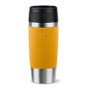 Emsa TRAVEL MUG Classic Thermobecher amarillo y acero inoxidable, 0,36 l