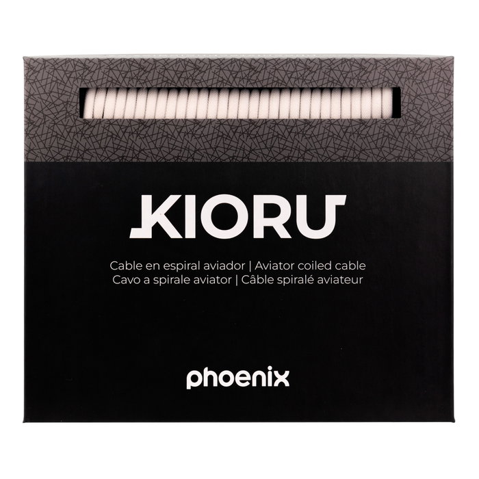 Phoenix Technologies Phoenix Kioru Cable Aviador en Espiral USB-C para Teclados Mecánicos - Diseño Trenzado Premium con Conectores Metálicos, Negro Phoenix Technologies Phoenix Kioru Cable Aviador en Espiral USB-C para Teclados Mecánicos - Diseño Trenzado Premium con Conectores Metálicos, Negro