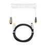 Phoenix Technologies Phoenix Kioru Cable Aviador en Espiral USB-C para Teclados Mecánicos - Diseño Trenzado Premium con Conectores Metálicos, Negro