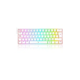 Redragon Dragonborn Teclado Mecánico Gaming con Switches Marrones, RGB y Blanco Layout España