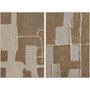 DKD Home Decor Cuadro Lienzo 3D Surtido 2 Piezas Beige y Blanco