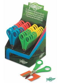 Faibo Tijeras Escolares 13 cm Simétricas Mango C-Surtidos (Set de 20) (Set de 20)