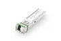 Digitus DN-81004-01 Módulo Transceptor SFP WDM Bidireccional, Fibra Óptica Monomodo, 10 Gb/s, 20 km, 1550/1310 nm, LC Simplex, Compatible Cisco, D-Link, HP, MSA, Plug & Play