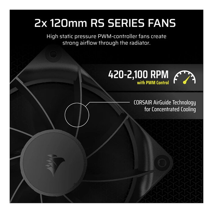 Corsair Nautilus 240 RS Sistema de refrigeración líquida todo en uno Negro