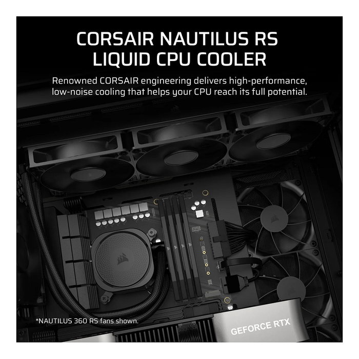 Corsair Nautilus 240 RS Sistema de refrigeración líquida todo en uno Negro