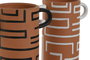 DKD Home Decor Jarrón de Terracota con Asas Surtido de 2 Piezas