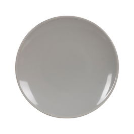 Plato Postre Gris Stoneware Cocina 20 X 20 X 2,50 cm