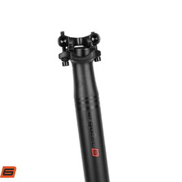 Ergotec Tija de sillín Skalar Aleación forjada 3D 34,9 mm x 400 mm Offset 0 mm Aluminio 6061 T6 Para rail-D 7 y 8 mm