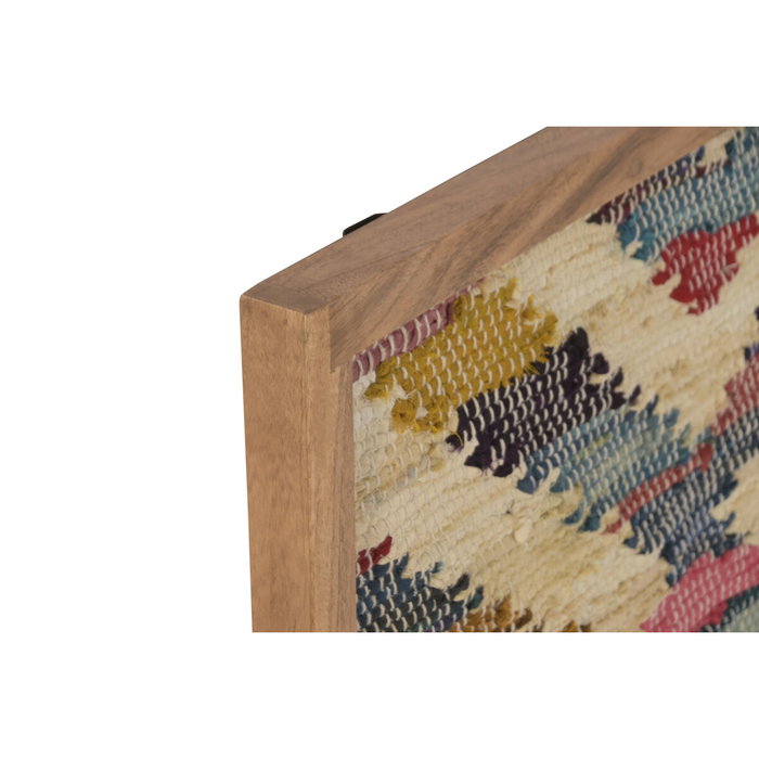 DKD Home Decor Set de 2 Cuadros Chindi Algodón y Acacia 60x90 cm Multicolor DKD Home Decor Set de 2 Cuadros Chindi Algodón y Acacia 60x90 cm Multicolor