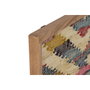 DKD Home Decor Set de 2 Cuadros Chindi Algodón y Acacia 60x90 cm Multicolor
