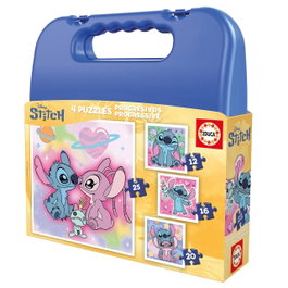 Educa Maleta de Puzzles Progresivos Stitch de 12 a 25 piezas