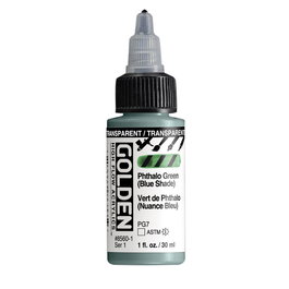 Golden High Flow Colores Acrílicos Transparente Thalo Verde (Azul) 30 ml