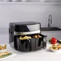 Taurus Air Fry Digital Duo - Freidora de Aire sin Aceite, Doble Cesta 9L (2x4.5L), 12 Programas, Panel Táctil, 2200W, Color Negro, Modelo 973980000
