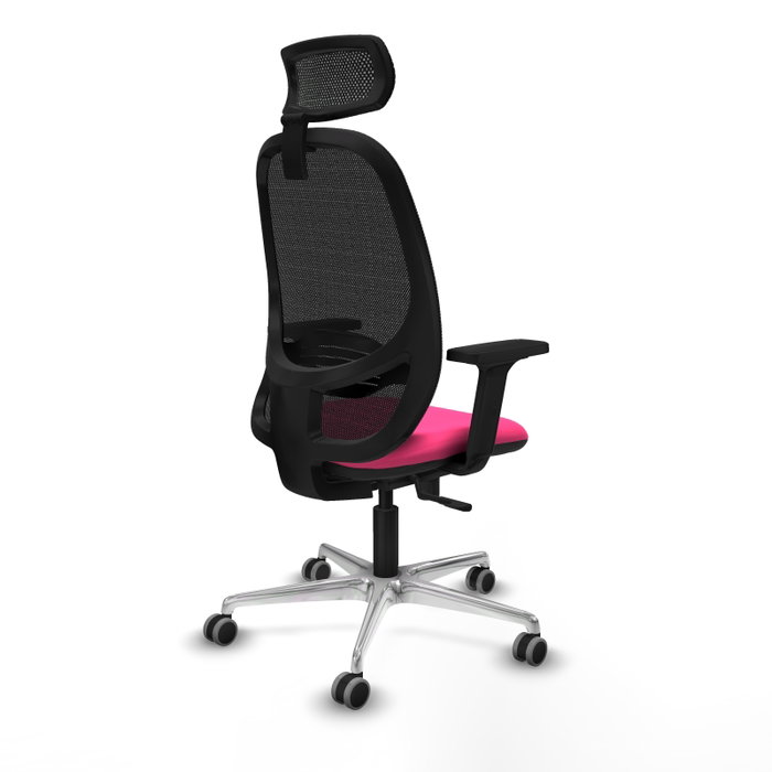 PIQUERAS Y CRESPO Silla de oficina Cilanco Rosa y Negro PIQUERAS Y CRESPO Silla de oficina Cilanco Rosa y Negro