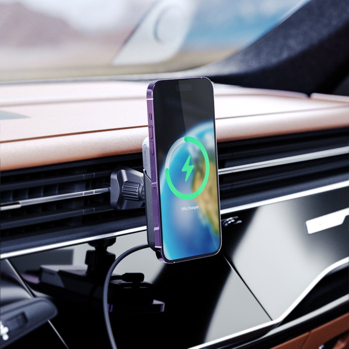 Alogic Matrix+ Magnetic Wireless Car Powerbank con Soporte para Ventilación