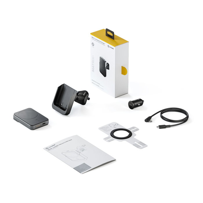 Alogic Matrix+ Magnetic Wireless Car Powerbank con Soporte para Ventilación