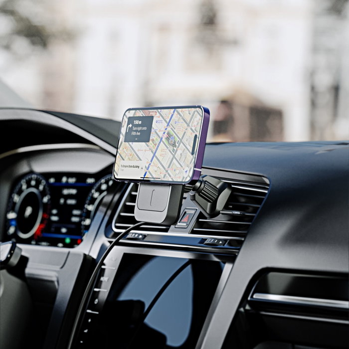 Alogic Matrix+ Magnetic Wireless Car Powerbank con Soporte para Ventilación