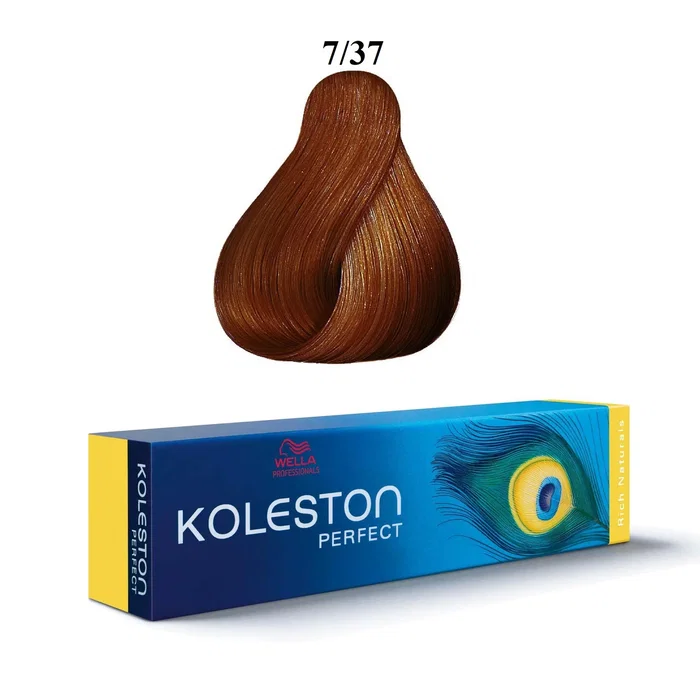 Wella Professionals Koleston Perfect 7/37 Medium Blonde Golden Brown Wella Professionals Koleston Perfect 7/37 Medium Blonde Golden Brown