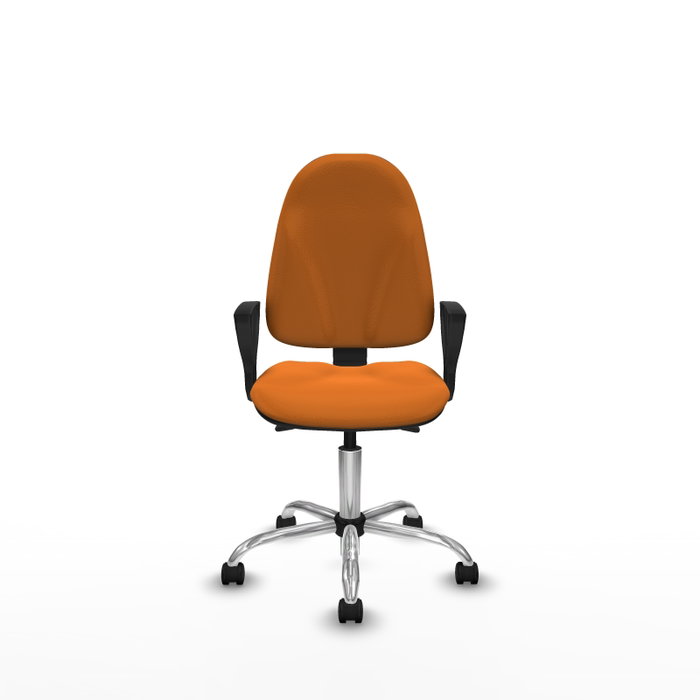 PIQUERAS Y CRESPO Silla de oficina Algarra Naranja con mecanismo Asincro