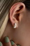 Heliophilia Silver NRZ1000324 Pendientes de Plata Esterlina con Recubrimiento de Oro Elegantes y Atemporales