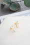 Heliophilia Silver NRZ1000324 Pendientes de Plata Esterlina con Recubrimiento de Oro Elegantes y Atemporales