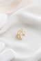 Heliophilia Silver NRZ1000324 Pendientes de Plata Esterlina con Recubrimiento de Oro Elegantes y Atemporales