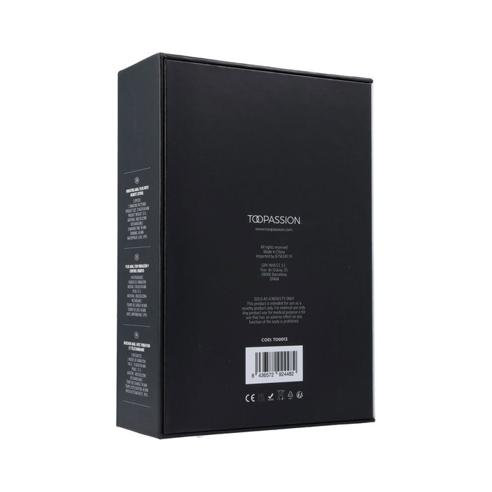 Vibrador anal Pick&Love Negro