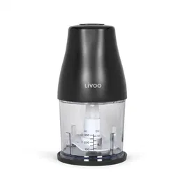 Livoo LIV1713288613177 Picadora 300 ml 400 W 1 Velocidad Turbo 2 Cuchillas Acero Inoxidable Negro