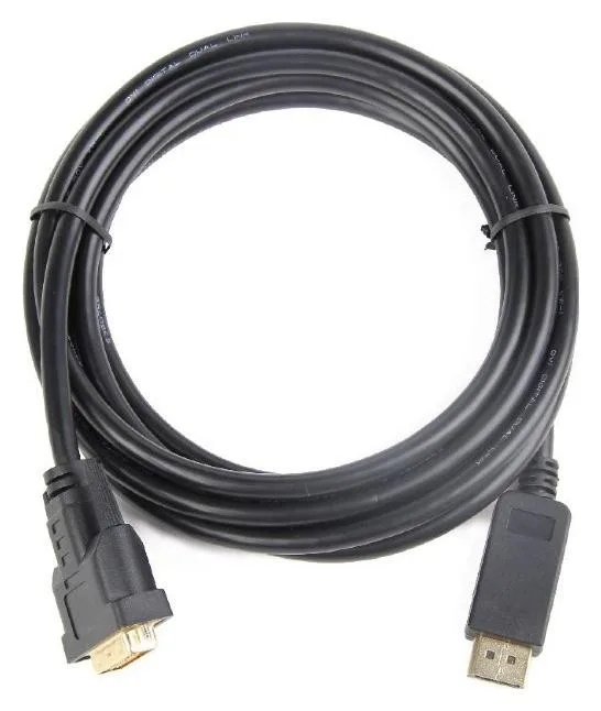 Gembird Cable DisplayPort (24+1) a DVI-D 3m Negro