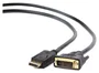 Gembird Cable DisplayPort (24+1) a DVI-D 3m Negro
