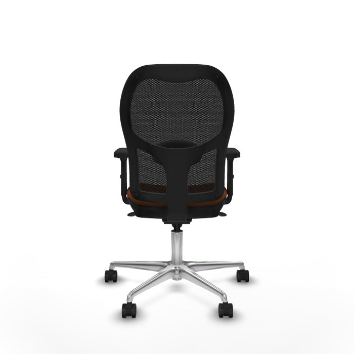 PIQUERAS Y CRESPO Silla de oficina Jorquera con mecanismo Sincro, Marrón y Negro