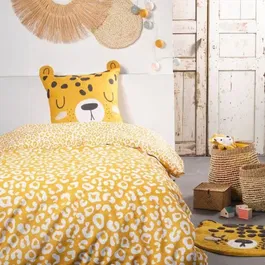 Today TOD3574641208301 Ropa de Cama Infantil 140x200 cm 100% Algodón Estampado Leopardo