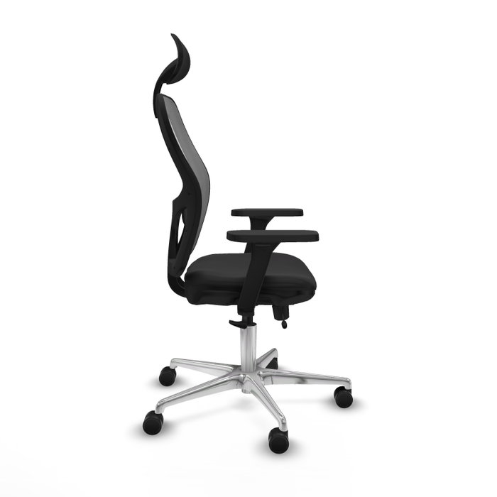 PIQUERAS Y CRESPO Silla de oficina Jorquera con mecanismo Sincro/Traslack, Negro/Gris